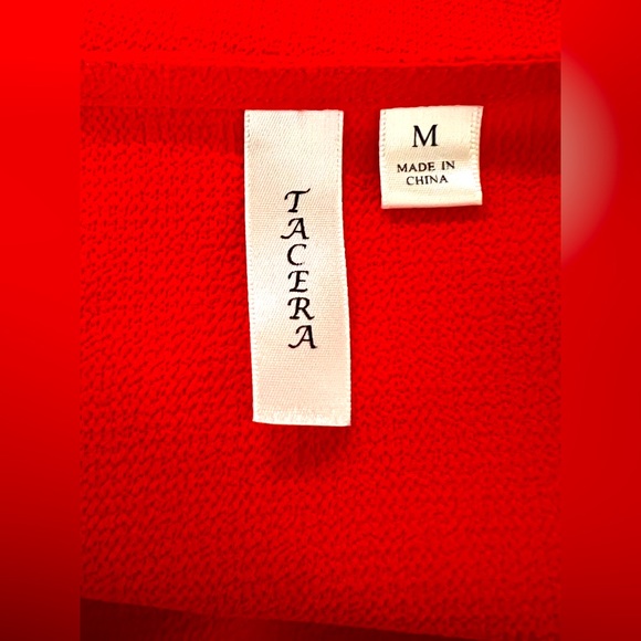 Tacera Red Sleeveless Top - Picture 3 of 3